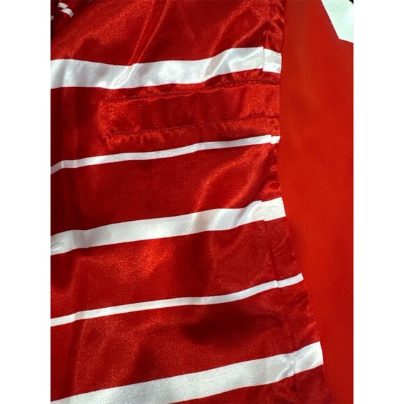 Red Dennis Basso Women's Zipper Front Lined Coat Removable Hood Jacket Size Med - Picture 8 of 11